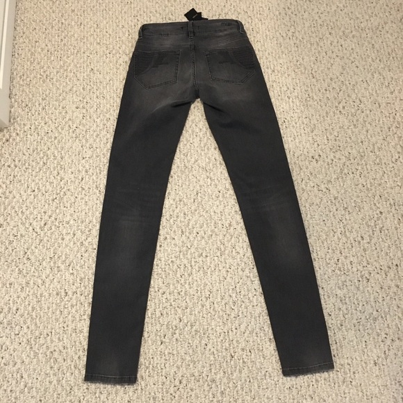 NWT Maje Skinny Taille Haute Grey Jeans size 24 - Picture 4 of 12